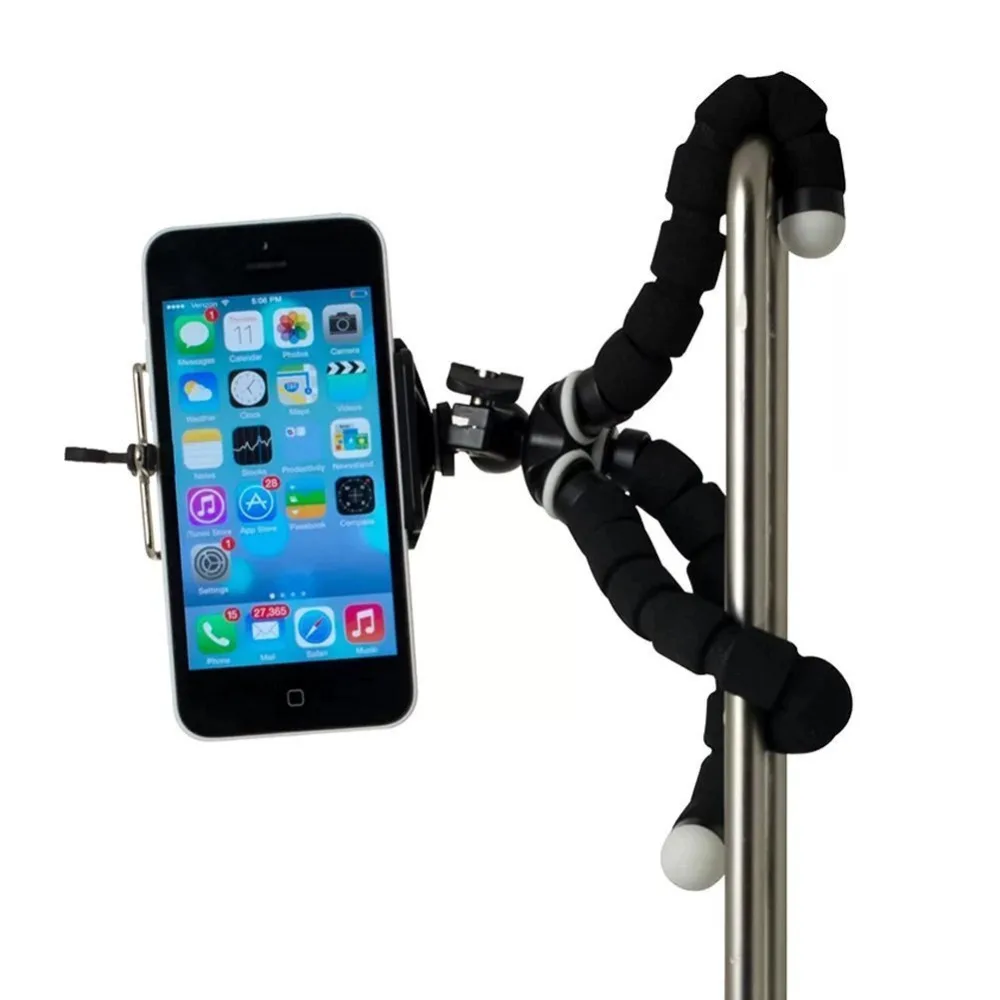 Mini Flexible Sponge Octopus Holder Clip Tripod For Iphone 8Plus Xs Xr Xiaomi Mobile Phone Smartphone Camera Carbon Selfie Stand (3)