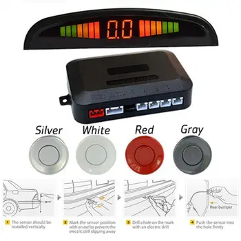 Smart Universal Auto Reverse Radar Reverse Radar Car Reverse Radar Adjustable System 4 Parking Sensors LED Display LCD
Smart Universal Auto Reverse Radar Reverse Radar Car Reverse Radar Adjustable System 4 Parking Sensors LED Display LCD