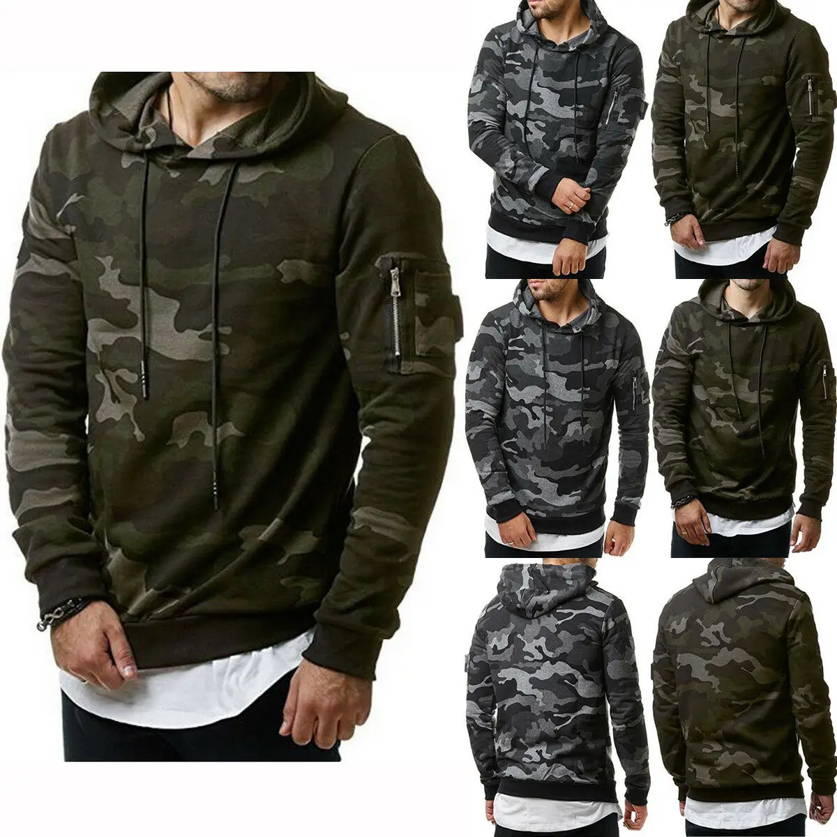 Men's Hoodie Sweatshirt 2021 Fashion Camouflage Warm Pullover Coat Homme Streetwear Jacket Tops Men Clothing
Men's Hoodie Sweatshirt 2021 Fashion Camouflage Warm Pullover Coat Homme Streetwear Jacket Tops Men Clothing