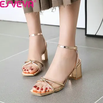 ESVEVA 2020 Transparent PU Leather Women Shoes Square High Heel Buckle Sandals Slingback Summer Fashion Women Pumps Size 34-43
ESVEVA 2020 Transparent PU Leather Women Shoes Square High Heel Buckle Sandals Slingback Summer Fashion Women Pumps Size 34-43