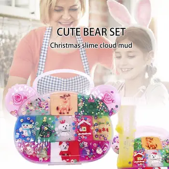 Christmas Toy Cute Bear Set Box Decompression Slime Cloud Mud DIY Brushed Mud Slime Color Mud Baby Educational Toy
Christmas Toy Cute Bear Set Box Decompression Slime Cloud Mud DIY Brushed Mud Slime Color Mud Baby Educational Toy