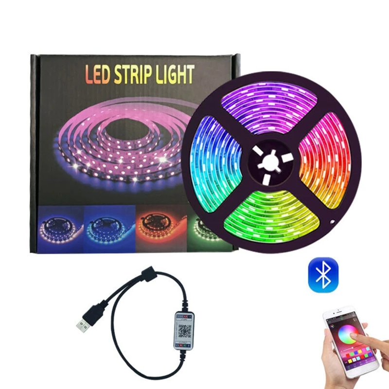 Bluetooth LED Strip Light Ribbon Waterproof Remote Control Backlight Tape Ambilight Neon Smart APP USB Power Supply
Bluetooth LED Strip Light Ribbon Waterproof Remote Control Backlight Tape Ambilight Neon Smart APP USB Power Supply