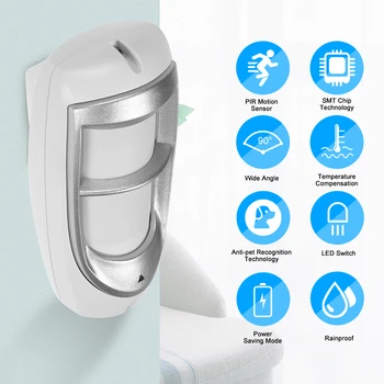 Pet Immune Wired PIR Motion Sensor For Security Alarm System Passive Infrared Detector Dual PIR detector Outdoor Weather Proof
Pet Immune Wired PIR Motion Sensor For Security Alarm System Passive Infrared Detector Dual PIR detector Outdoor Weather Proof