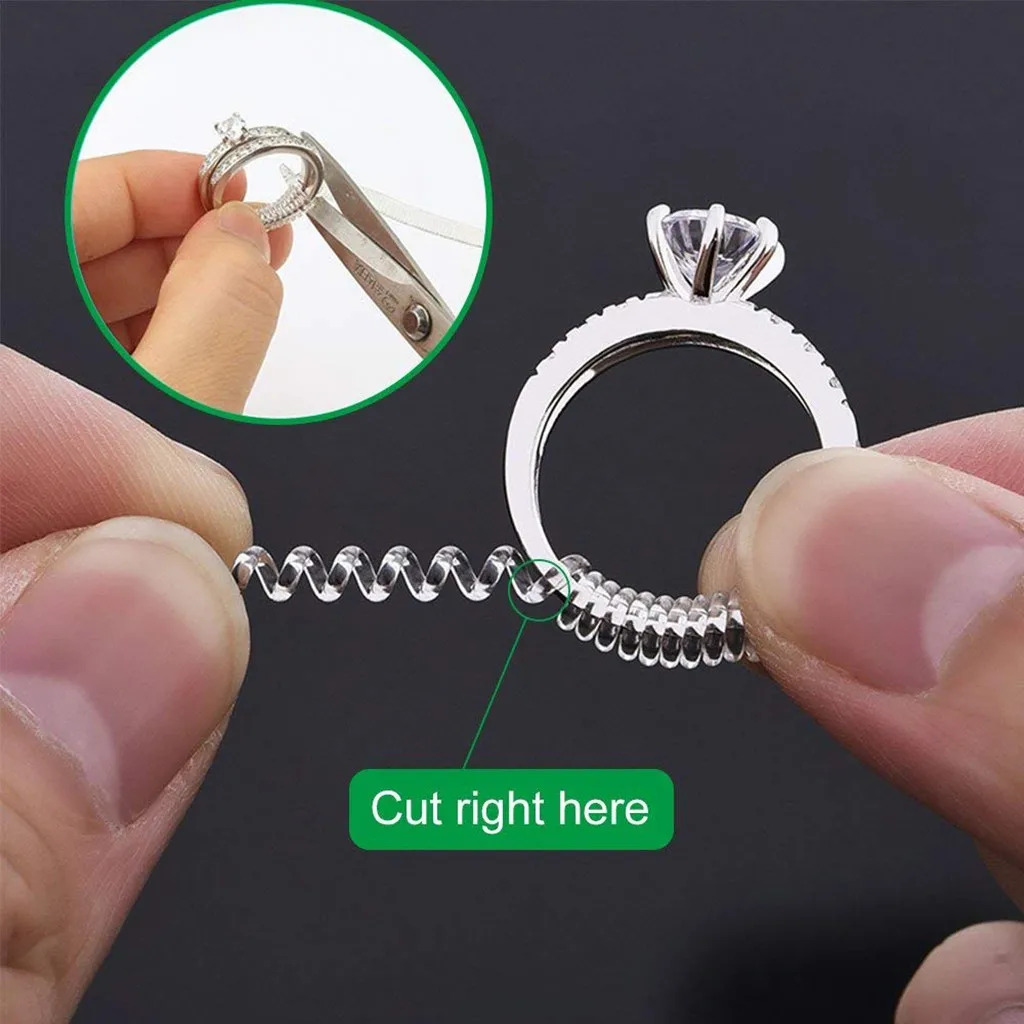 15 Clear Ring Size Adjuster with 3 Sizes Adjuster Insert Guard Tightener Reducer Resizing Fitter Jewelry Tools Acccessories 1220
15 Clear Ring Size Adjuster with 3 Sizes Adjuster Insert Guard Tightener Reducer Resizing Fitter Jewelry Tools Acccessories 1220