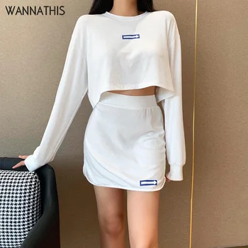 WannaThis Two Piece Set Women Arrow Print O-Neck Long Sleeve Loose Crop Top and Short Skirt Sexy Casual Fashion Autumn 2020 Set
WannaThis Two Piece Set Women Arrow Print O-Neck Long Sleeve Loose Crop Top and Short Skirt Sexy Casual Fashion Autumn 2020 Set