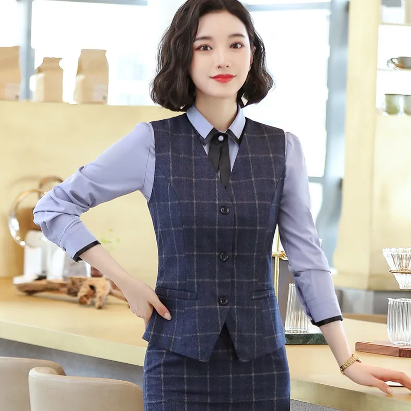 Naviu Elegant and Fashion Professional V Neck plaid Vest business formal slim tops for women waistcoat office ladies workwear
Naviu Elegant and Fashion Professional V Neck plaid Vest business formal slim tops for women waistcoat office ladies workwear