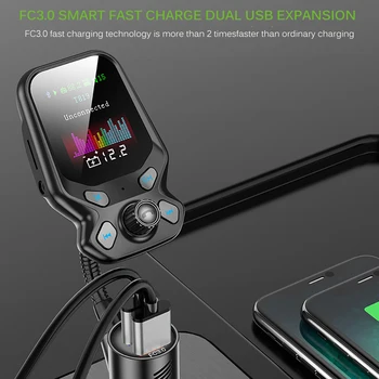 MP3 Player Fast Charging 3.0 USB Charger LCD Bluetooth FM Transmitter Handsfree Automobile Electronic Parts Car Kit
MP3 Player Fast Charging 3.0 USB Charger LCD Bluetooth FM Transmitter Handsfree Automobile Electronic Parts Car Kit