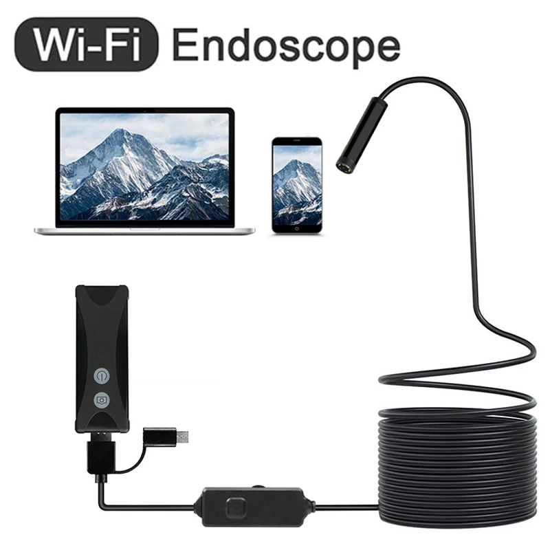 WIFI Endoscope Camera 720P HD 1200P Wireless wi-fi endoscopic camera Borescope Camera For Android PC IOS endoskop smartphone
WIFI Endoscope Camera 720P HD 1200P Wireless wi-fi endoscopic camera Borescope Camera For Android PC IOS endoskop smartphone