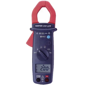 CENTER-200 Pocket size Digital Mini Clamp Meter with Data Hold Function,Easuring Frequency From Current Clamp & Test Terminal.
CENTER-200 Pocket size Digital Mini Clamp Meter with Data Hold Function,Easuring Frequency From Current Clamp & Test Terminal.