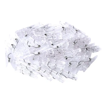 100pcs in 1 Bag Transparent Strong Spring Rust Proof Plastic Clips Photos Hanging Peg for Bathroom Home Sheets Clothes A35
100pcs in 1 Bag Transparent Strong Spring Rust Proof Plastic Clips Photos Hanging Peg for Bathroom Home Sheets Clothes A35