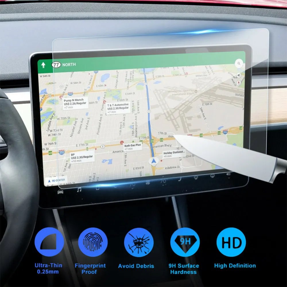 15inch Clear Tempered Glass Screen Protector for Tesla Model3 Navigation Protection 9H tempered glass screen protective film
15inch Clear Tempered Glass Screen Protector for Tesla Model3 Navigation Protection 9H tempered glass screen protective film