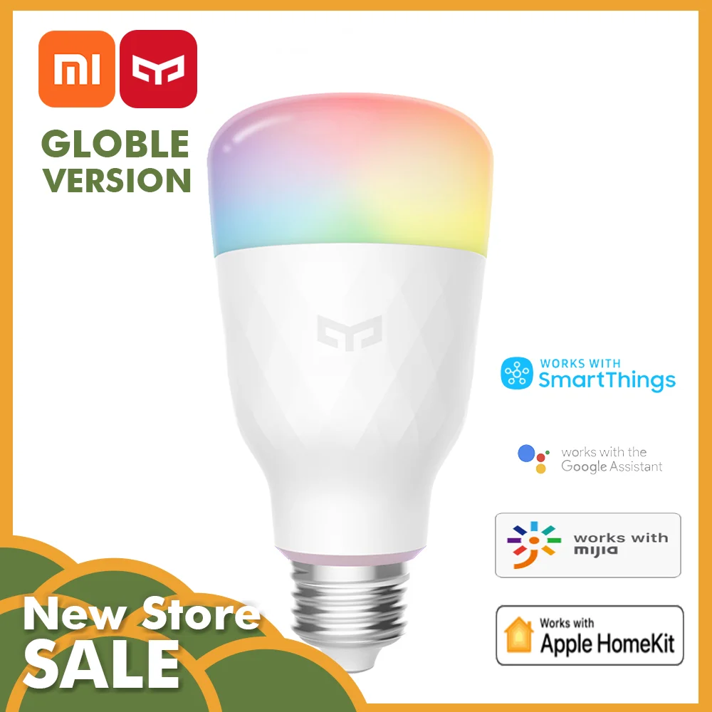 Xiaomi Mijia Mi Home Yeelight Smart Colorful 1700K-6500K E27 800lm Bulb V2 E27 Amazon ALexa, Google Assistant, Apple Homekit APP
Xiaomi Mijia Mi Home Yeelight Smart Colorful 1700K-6500K E27 800lm Bulb V2 E27 Amazon ALexa, Google Assistant, Apple Homekit APP