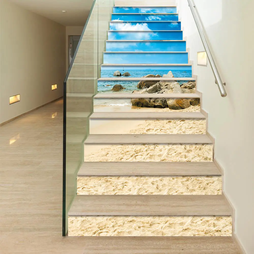 13pcs/Set DIY 3D Stairs Stickers Floor Step Staircase Sticker Poster PVC Waterproof Self Adhesive Wall Decals Stairway Stickers
13pcs/Set DIY 3D Stairs Stickers Floor Step Staircase Sticker Poster PVC Waterproof Self Adhesive Wall Decals Stairway Stickers