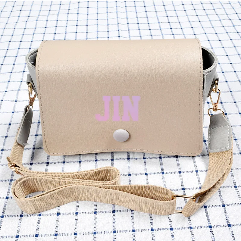 BTS Related Products Bulletproof Boys WOMEN'S Bag Korean-style New Style Casual Shoulder Bag Students Retro Color Matching Pu Sq 
BTS Related Products Bulletproof Boys WOMEN'S Bag Korean-style New Style Casual Shoulder Bag Students Retro Color Matching Pu Sq