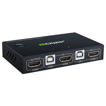 ANPWOO HDMI KVM Switcher 2 Port Computer Host HDMI Two In One Out Mouse Keyboard USB Print Sharing Device
ANPWOO HDMI KVM Switcher 2 Port Computer Host HDMI Two In One Out Mouse Keyboard USB Print Sharing Device
