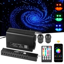 DC12V 32W Bluetooth/Remote Control RGBW Double Heads Fiber Optic Light Engine With 3W Meteor Light Source For Starry Sky DIY
DC12V 32W Bluetooth/Remote Control RGBW Double Heads Fiber Optic Light Engine With 3W Meteor Light Source For Starry Sky DIY