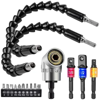 Flexible Drill Extension Hex Shank Drill Nut Driver Bit Set, 3Pcs Universal Socket Adapter Set, Screwdriver Bit Set
Flexible Drill Extension Hex Shank Drill Nut Driver Bit Set, 3Pcs Universal Socket Adapter Set, Screwdriver Bit Set