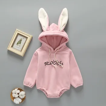 Winter Autumn Spring Cute rabbit ears hooded Bodysuit plus velvet thickening Baby girl boy Clothes Newborn Onesie Outfit
Winter Autumn Spring Cute rabbit ears hooded Bodysuit plus velvet thickening Baby girl boy Clothes Newborn Onesie Outfit