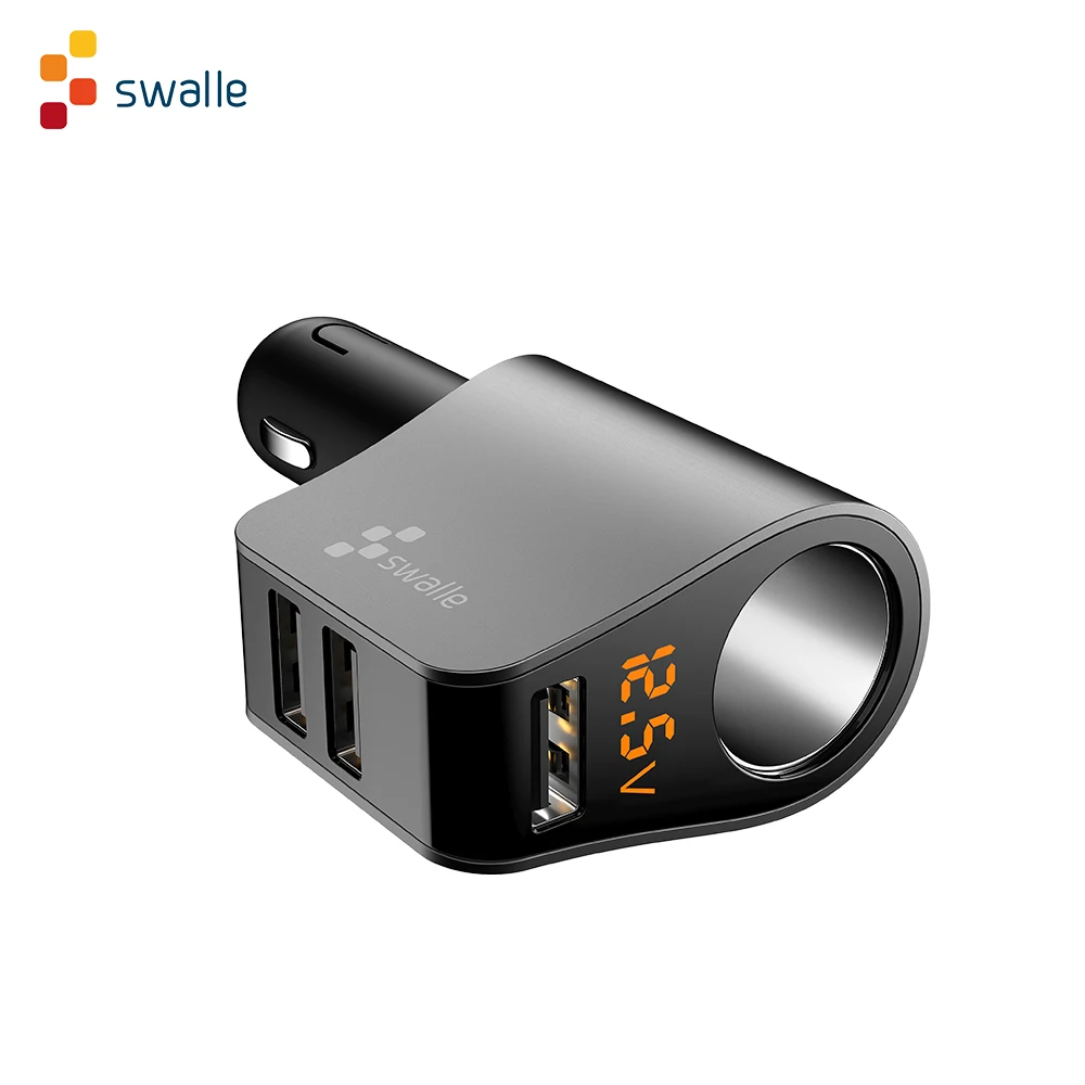 Swalle 3.1A Dual USB Car Charger With LED Display Universal Mobile Phone Car-Charger for Xiaomi Samsung S8 iPhone 6 6s 7 8 Plus
Swalle 3.1A Dual USB Car Charger With LED Display Universal Mobile Phone Car-Charger for Xiaomi Samsung S8 iPhone 6 6s 7 8 Plus