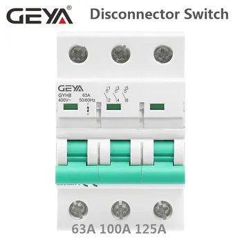 GEYA GYH8 Three Phase Main Switch 63A 100A 125A Isolating switch for Home or Industrial Use Circuit Breaker 400V
GEYA GYH8 Three Phase Main Switch 63A 100A 125A Isolating switch for Home or Industrial Use Circuit Breaker 400V