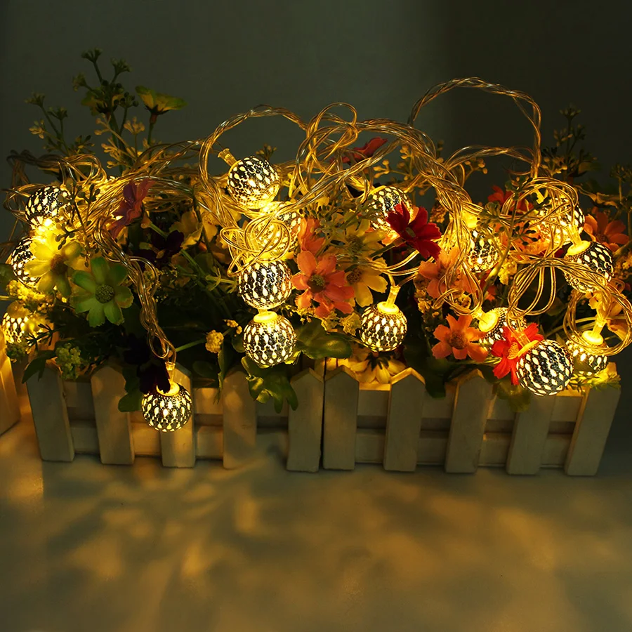 Christmas Tree Garland Decoration AC220V AC110V 4M 20 Leds Metal Ball String Light Holiday Fariy String light
Christmas Tree Garland Decoration AC220V AC110V 4M 20 Leds Metal Ball String Light Holiday Fariy String light