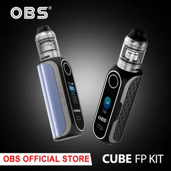 

Original OBS Cube FP Kit 4ml OBS Cube Tank 0.2ohm M1 Coil E Cigarette Vape Box Kit 18650 Vape Kit 80W Max Output