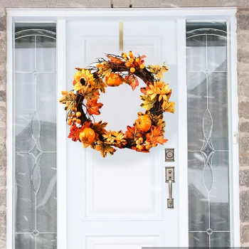 Halloween and Thanksgiving Home Decor Fall Wreath Decoration Artificial Fall Wreath Harvest Wreath Fall for Autumn Wedding Party
Halloween and Thanksgiving Home Decor Fall Wreath Decoration Artificial Fall Wreath Harvest Wreath Fall for Autumn Wedding Party