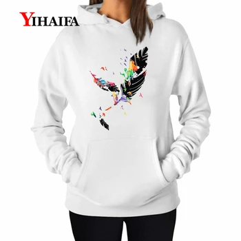 YIHAIFA Hoodies Womens Painted Feather Gaphic Sweatshirts Stylish Pullover Hooded Streetwear Tracksuit Casual Tops
YIHAIFA Hoodies Womens Painted Feather Gaphic Sweatshirts Stylish Pullover Hooded Streetwear Tracksuit Casual Tops
