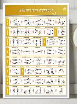 BODYWEIGHT WORKOUT 2 Exercise BodyBuilding Guide Gym Chart Poster SILK POSTER Decorative painting 24x36inch
BODYWEIGHT WORKOUT 2 Exercise BodyBuilding Guide Gym Chart Poster SILK POSTER Decorative painting 24x36inch