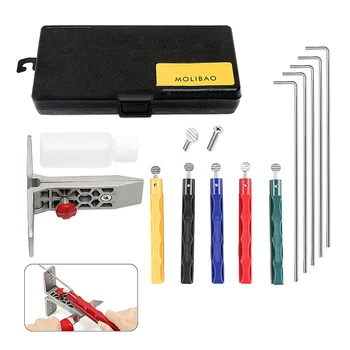 Cutter Sharpener 5 Whetstones Set Sharpening System Portable Durable Tool New TB Sale
Cutter Sharpener 5 Whetstones Set Sharpening System Portable Durable Tool New TB Sale