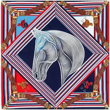 130cm Retro Geometric Striped Horse Head LadyTwill Decorative Scarf Silk Scarf Sunscreen Shawl Square Scarf Ladies Designer Dcar 
130cm Retro Geometric Striped Horse Head LadyTwill Decorative Scarf Silk Scarf Sunscreen Shawl Square Scarf Ladies Designer Dcar