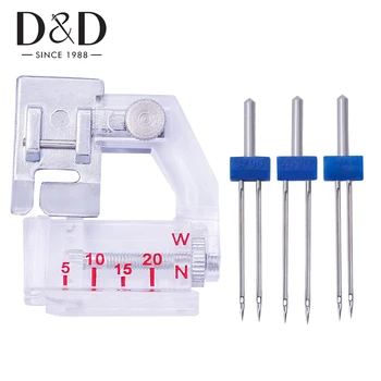 D&D 3Pcs Double Twin Sewing Machine Needle & Home Adjustable Bias Sewing Machine Presser Feet DIY Craft Sewing Machine Parts
D&D 3Pcs Double Twin Sewing Machine Needle & Home Adjustable Bias Sewing Machine Presser Feet DIY Craft Sewing Machine Parts