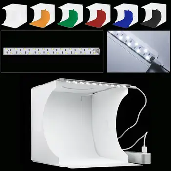 2 Led Lights Highlight Portable Studio Set Small Photo Props Shooting Tent Box Kit Photographic Equipment
2 Led Lights Highlight Portable Studio Set Small Photo Props Shooting Tent Box Kit Photographic Equipment