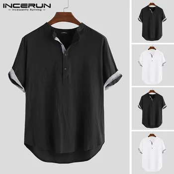 INCERUN Fashion Shirt Men Stand Collar Patchwork Breathable Short Sleeve Cotton Vintage Streetwear Brand Shirts Men Camisa 2019
INCERUN Fashion Shirt Men Stand Collar Patchwork Breathable Short Sleeve Cotton Vintage Streetwear Brand Shirts Men Camisa 2019