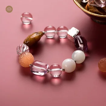 crystal white crystal moonlight treasure transshipment flourishing marriage silver bracelet with female original design
crystal white crystal moonlight treasure transshipment flourishing marriage silver bracelet with female original design