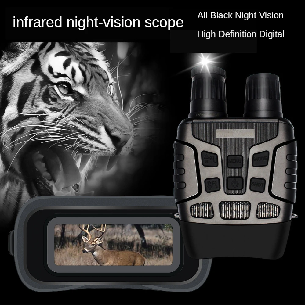 Infrared Telescope Night Vision Device Binoculars HD magnifying Digital Photo Video Recording Hunt Gear
Infrared Telescope Night Vision Device Binoculars HD magnifying Digital Photo Video Recording Hunt Gear