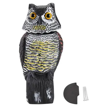 Realistic Bird Scarer Rotating Head Sound Owl Prowler Decoy Protection Repellent Pest Control Scarecrow Garden Yard
Realistic Bird Scarer Rotating Head Sound Owl Prowler Decoy Protection Repellent Pest Control Scarecrow Garden Yard