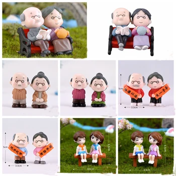 2/3Pc Cute Grandma Grandpa Sweety Lovers Couple On Chair Figurines Miniature Moss Terrarium Figurines Fairy Garden Accessories 
2/3Pc Cute Grandma Grandpa Sweety Lovers Couple On Chair Figurines Miniature Moss Terrarium Figurines Fairy Garden Accessories