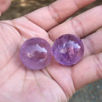 6680176+++ 2pcs Natural Amethyst Quartz Crystal Sphere Ball 30mm 031614 
6680176+++ 2pcs Natural Amethyst Quartz Crystal Sphere Ball 30mm 031614
