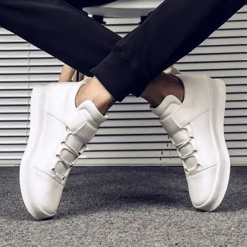 Thick Sole Sportshoes Men Elevate Shoes White Leather Shoes Men Sport Flat Shoes Korean Fashion Men Loafers Shoes Male Sneaker
Thick Sole Sportshoes Men Elevate Shoes White Leather Shoes Men Sport Flat Shoes Korean Fashion Men Loafers Shoes Male Sneaker