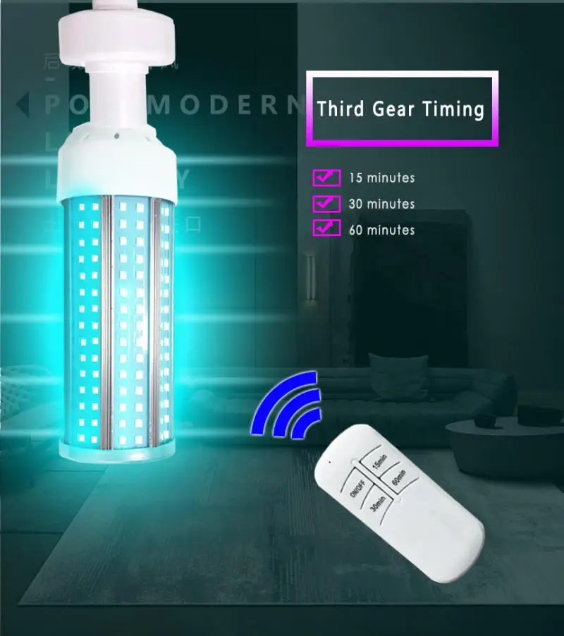 1PCS 60W UVC Germicidal Light Household Ozone UV Ultraviolet Sterilizing Corn Bulb Lamp E26/E27 230 Lamp Beads 110V/220V 
1PCS 60W UVC Germicidal Light Household Ozone UV Ultraviolet Sterilizing Corn Bulb Lamp E26/E27 230 Lamp Beads 110V/220V