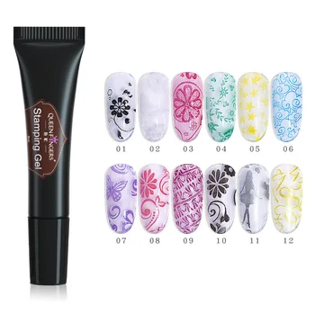 8ml Stamping Gel Printing Adhesive Soak Off Color-painted With Seal Scraper UV LED Nail Polish Manicure Salon Design DIY Black
8ml Stamping Gel Printing Adhesive Soak Off Color-painted With Seal Scraper UV LED Nail Polish Manicure Salon Design DIY Black