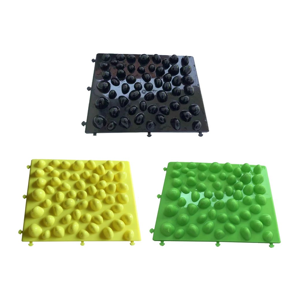 14'' x11'' Pebbles Foot Massage Pad Fitness Game Circulation Reflexology Acupuncture Foot Massage Mat, Gift for Mom Dad