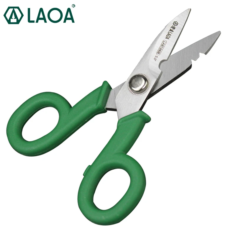 LAOA Multifunction Stainless Steel Scissors High Quality Electrician scissors for Brand Wire stripping Knife
LAOA Multifunction Stainless Steel Scissors High Quality Electrician scissors for Brand Wire stripping Knife