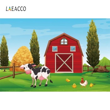 Laeacco Cartoon Farm House Trees Grassland Cow Animal Photography Backdrops Photo Backgrounds Baby Birthday Photophone Photozone 
Laeacco Cartoon Farm House Trees Grassland Cow Animal Photography Backdrops Photo Backgrounds Baby Birthday Photophone Photozone
