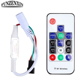 14-Key RGB Wireless Remote Control Mini RF LED Controller Dc 5V -24V For WS2812 WS2811 5050 3528 LED Strip
14-Key RGB Wireless Remote Control Mini RF LED Controller Dc 5V -24V For WS2812 WS2811 5050 3528 LED Strip
