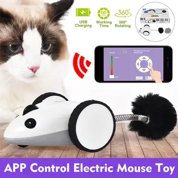 Pet Cat Toy Interactive bluetooth Wireless Remote APP Control Electric Mouse Simulation Toy RC Rat Mice Toy USB Charging
Pet Cat Toy Interactive bluetooth Wireless Remote APP Control Electric Mouse Simulation Toy RC Rat Mice Toy USB Charging