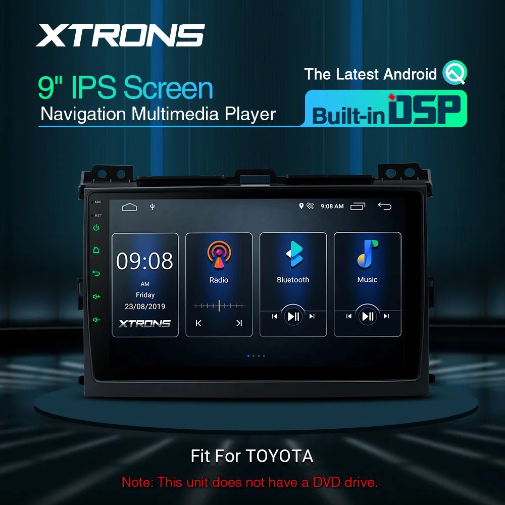 XTRONS 9 "DSP новейший Android IPS экран GPS для Toyota Land Cruiser Prado 2002 2009 Lexus автомобильный
