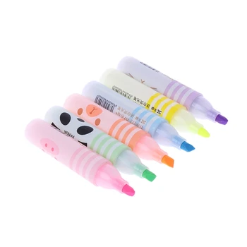 6 Colors Cute Animals Panda Cat Mini Highlighter Paint Marker Pen Drawing Liquid Chalk Stationery School Office Supply
6 Colors Cute Animals Panda Cat Mini Highlighter Paint Marker Pen Drawing Liquid Chalk Stationery School Office Supply