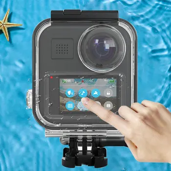 For Gopro MAX Waterproof Case Frame Touchscreen Back Cover Protective Box Diving Shell Cover For Gopro MAX Camera Accessories
For Gopro MAX Waterproof Case Frame Touchscreen Back Cover Protective Box Diving Shell Cover For Gopro MAX Camera Accessories
